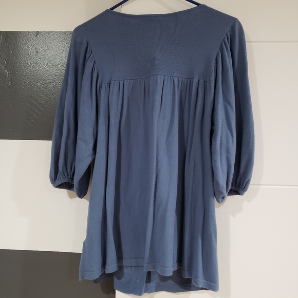 BNWT MAC & JAC tunic button puff-sleeve top (S) - Picture 2 of 6
